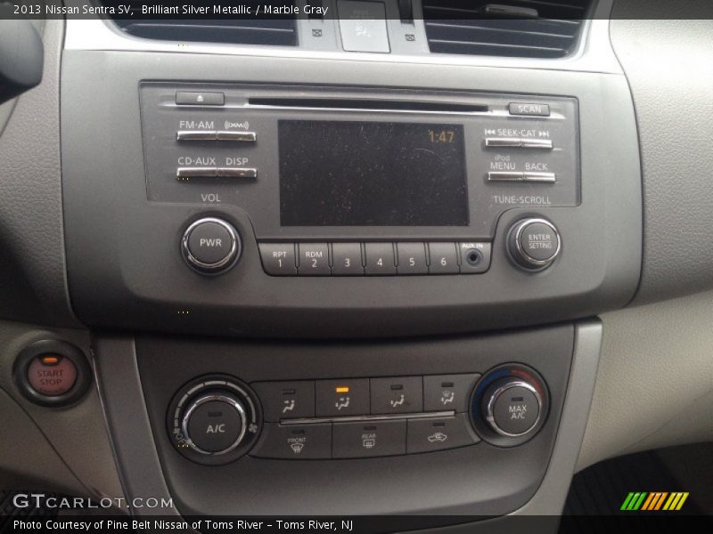 Brilliant Silver Metallic / Marble Gray 2013 Nissan Sentra SV