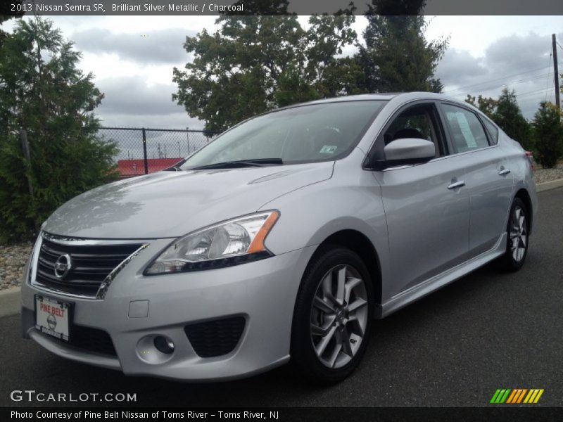 Brilliant Silver Metallic / Charcoal 2013 Nissan Sentra SR