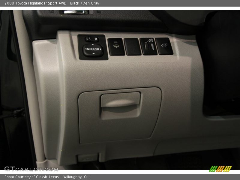 Black / Ash Gray 2008 Toyota Highlander Sport 4WD
