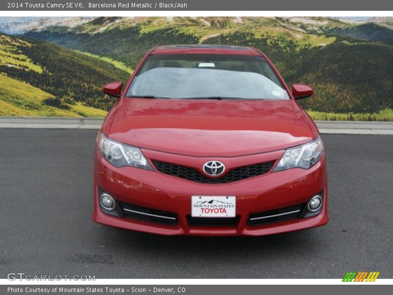 Barcelona Red Metallic / Black/Ash 2014 Toyota Camry SE V6