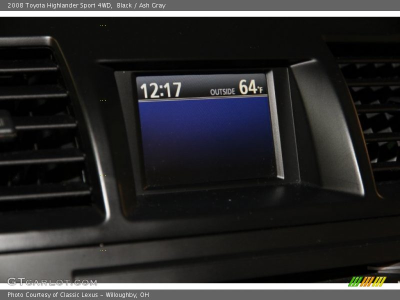 Black / Ash Gray 2008 Toyota Highlander Sport 4WD