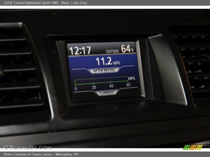 Black / Ash Gray 2008 Toyota Highlander Sport 4WD