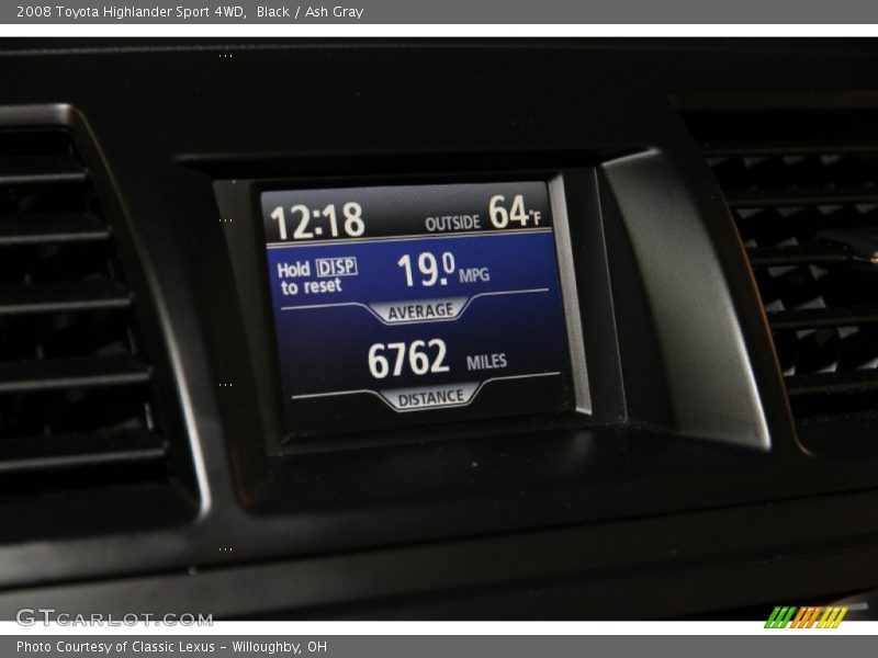 Black / Ash Gray 2008 Toyota Highlander Sport 4WD