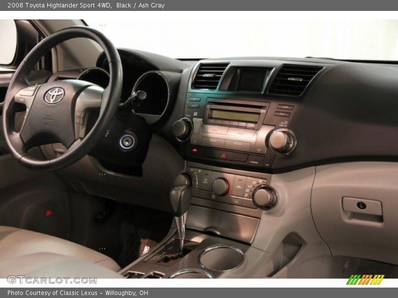 Black / Ash Gray 2008 Toyota Highlander Sport 4WD