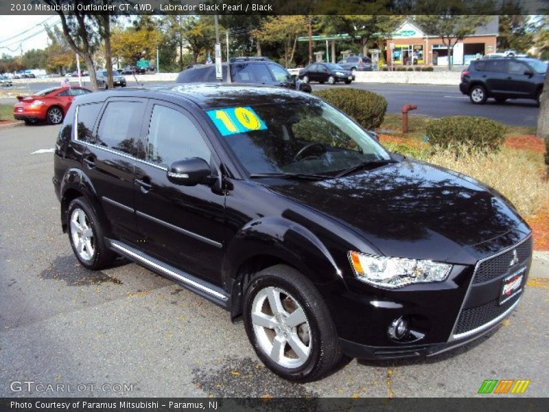 Labrador Black Pearl / Black 2010 Mitsubishi Outlander GT 4WD