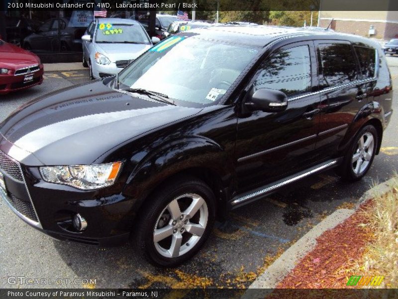 Labrador Black Pearl / Black 2010 Mitsubishi Outlander GT 4WD