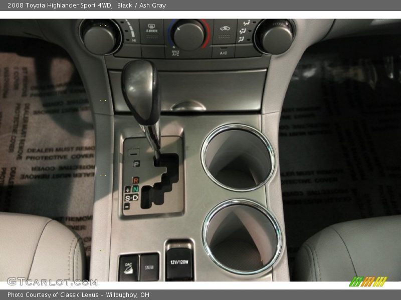 Black / Ash Gray 2008 Toyota Highlander Sport 4WD