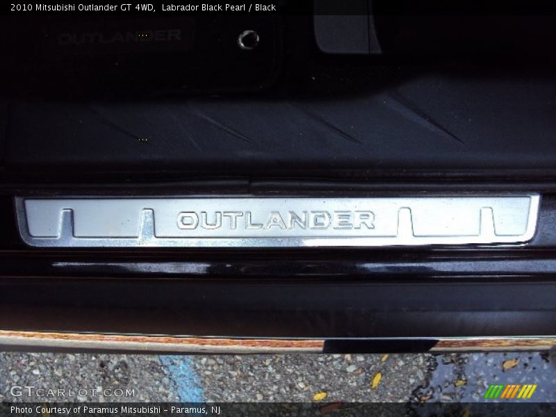 Labrador Black Pearl / Black 2010 Mitsubishi Outlander GT 4WD