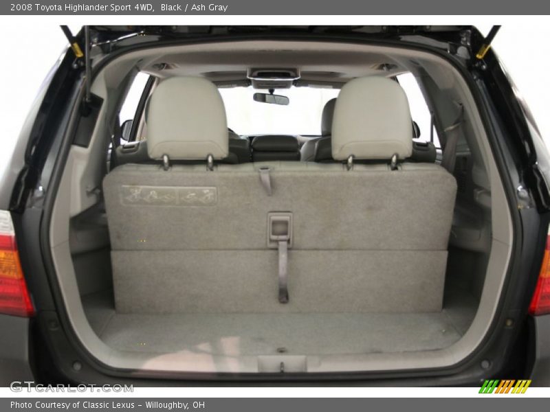 Black / Ash Gray 2008 Toyota Highlander Sport 4WD