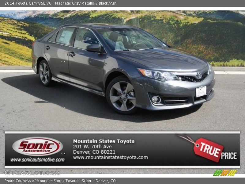 Magnetic Gray Metallic / Black/Ash 2014 Toyota Camry SE V6