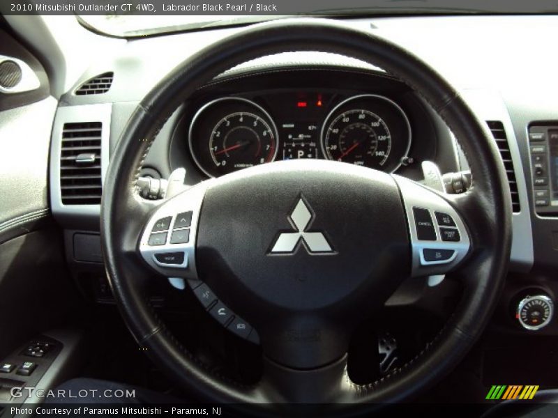 Labrador Black Pearl / Black 2010 Mitsubishi Outlander GT 4WD