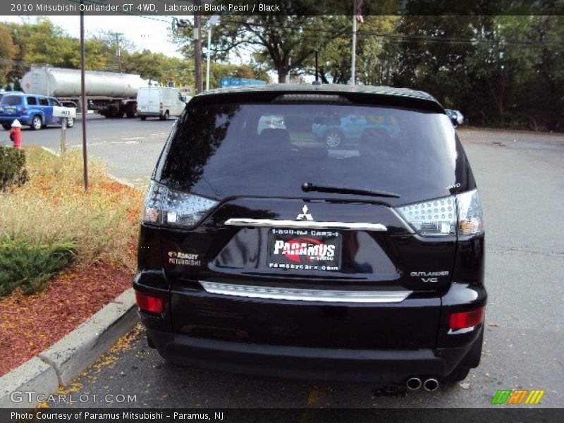 Labrador Black Pearl / Black 2010 Mitsubishi Outlander GT 4WD