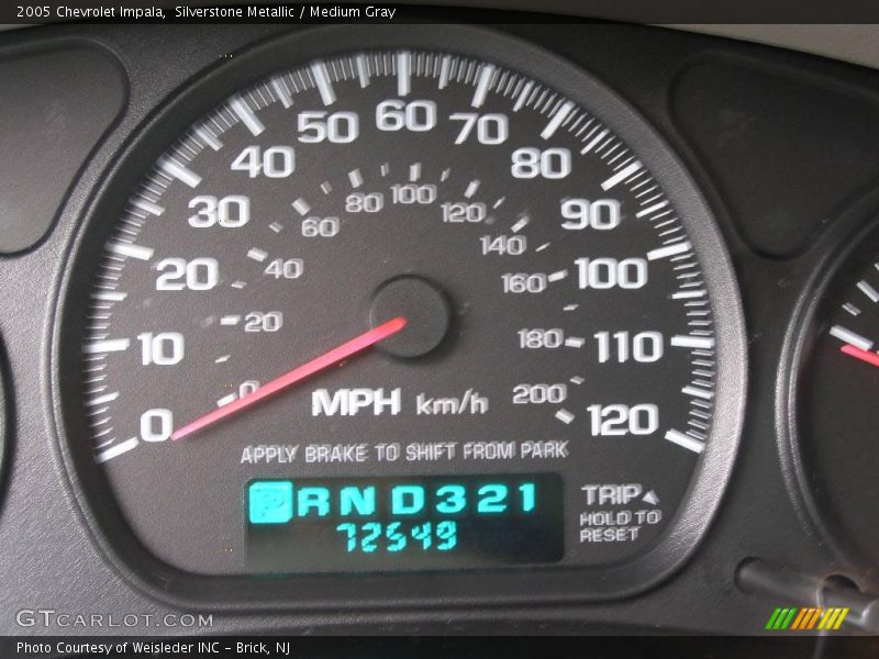 Silverstone Metallic / Medium Gray 2005 Chevrolet Impala