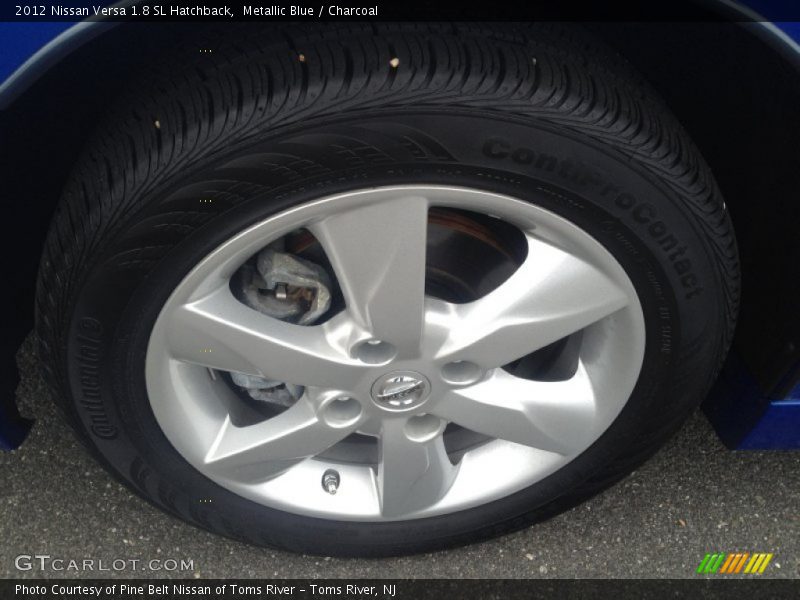 Metallic Blue / Charcoal 2012 Nissan Versa 1.8 SL Hatchback