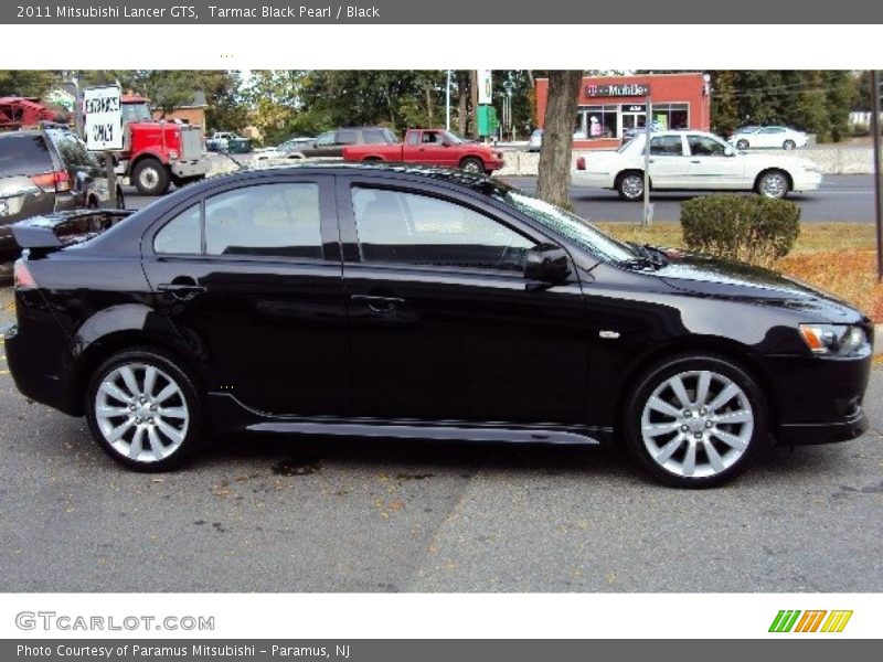 Tarmac Black Pearl / Black 2011 Mitsubishi Lancer GTS