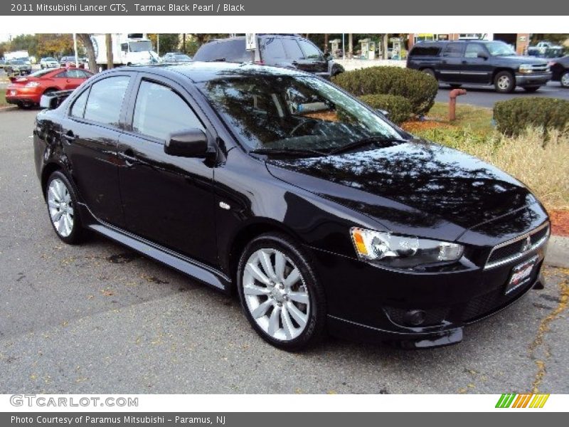 Tarmac Black Pearl / Black 2011 Mitsubishi Lancer GTS