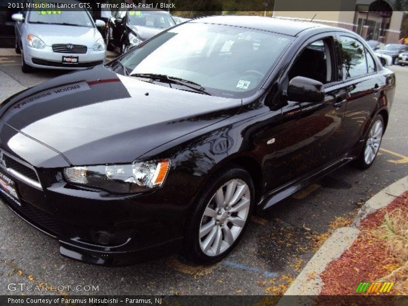 Tarmac Black Pearl / Black 2011 Mitsubishi Lancer GTS