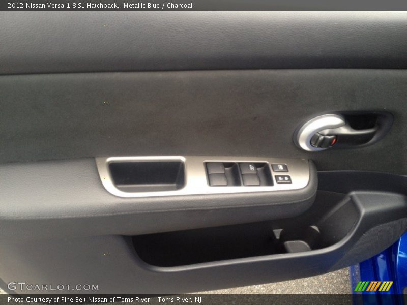 Metallic Blue / Charcoal 2012 Nissan Versa 1.8 SL Hatchback