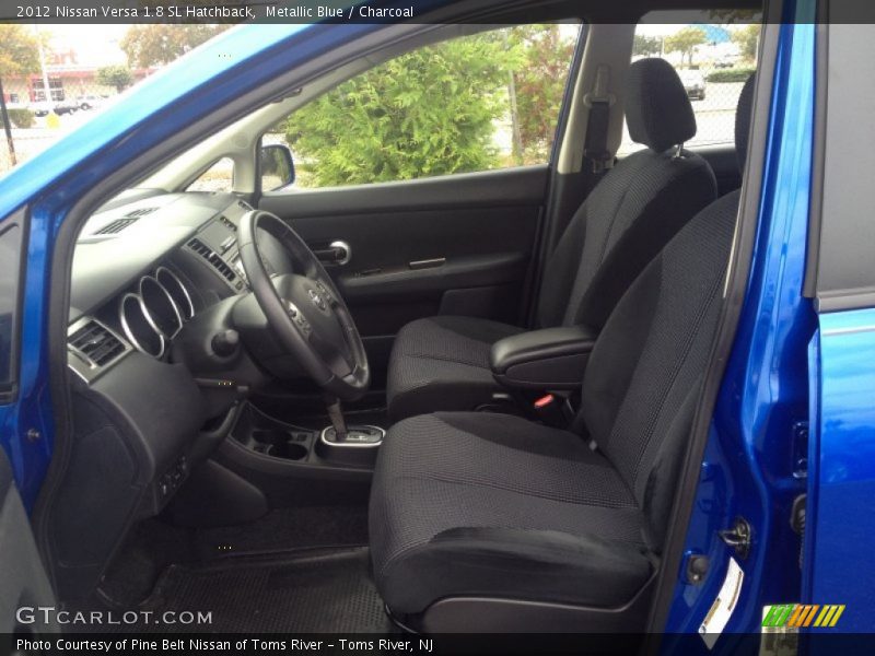 Metallic Blue / Charcoal 2012 Nissan Versa 1.8 SL Hatchback