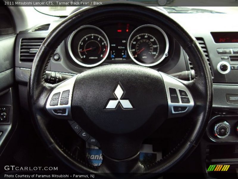 Tarmac Black Pearl / Black 2011 Mitsubishi Lancer GTS