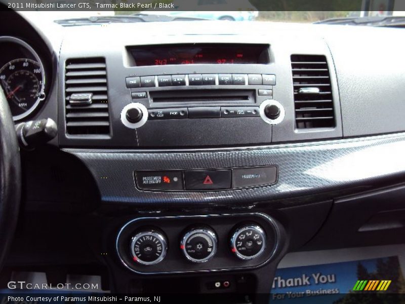 Tarmac Black Pearl / Black 2011 Mitsubishi Lancer GTS