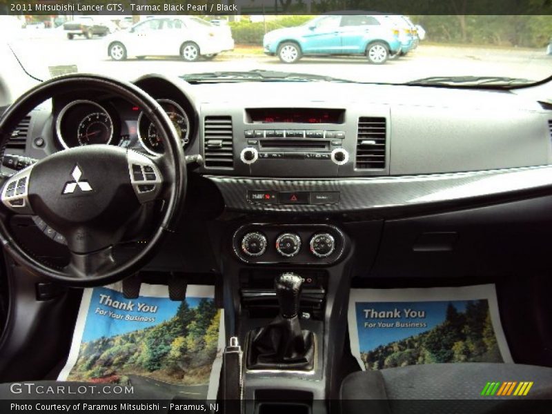 Tarmac Black Pearl / Black 2011 Mitsubishi Lancer GTS