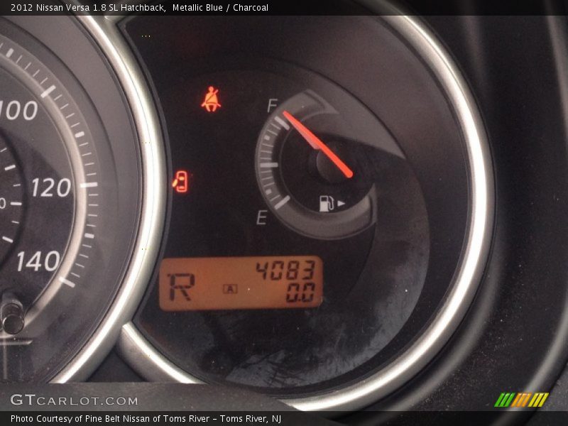 Metallic Blue / Charcoal 2012 Nissan Versa 1.8 SL Hatchback