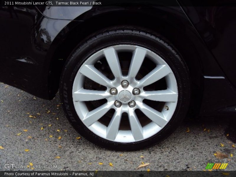 Tarmac Black Pearl / Black 2011 Mitsubishi Lancer GTS