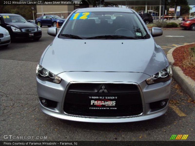 Apex Silver Metallic / Black 2012 Mitsubishi Lancer GT