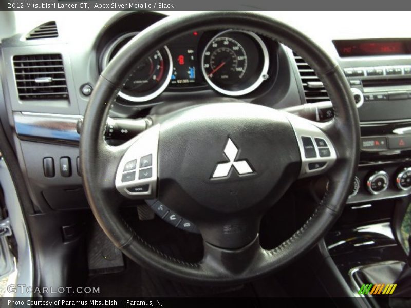 Apex Silver Metallic / Black 2012 Mitsubishi Lancer GT