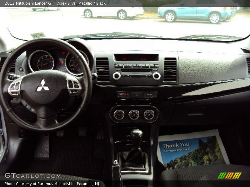 Apex Silver Metallic / Black 2012 Mitsubishi Lancer GT