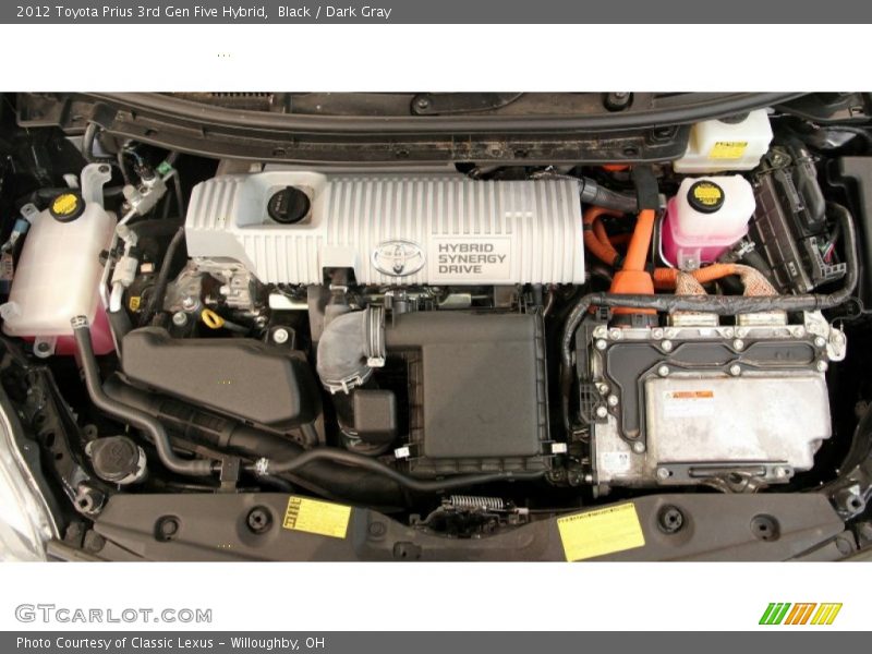 Black / Dark Gray 2012 Toyota Prius 3rd Gen Five Hybrid