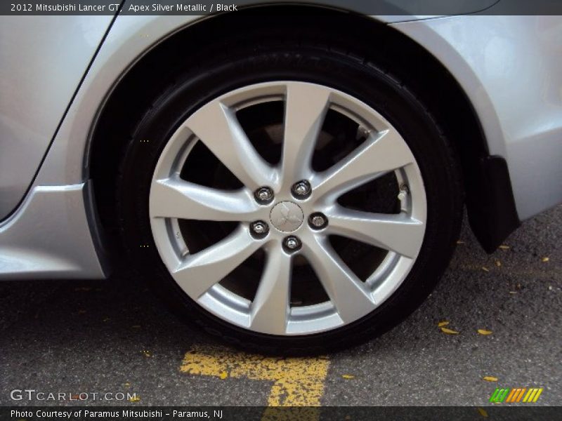 Apex Silver Metallic / Black 2012 Mitsubishi Lancer GT
