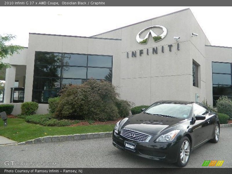 Obsidian Black / Graphite 2010 Infiniti G 37 x AWD Coupe