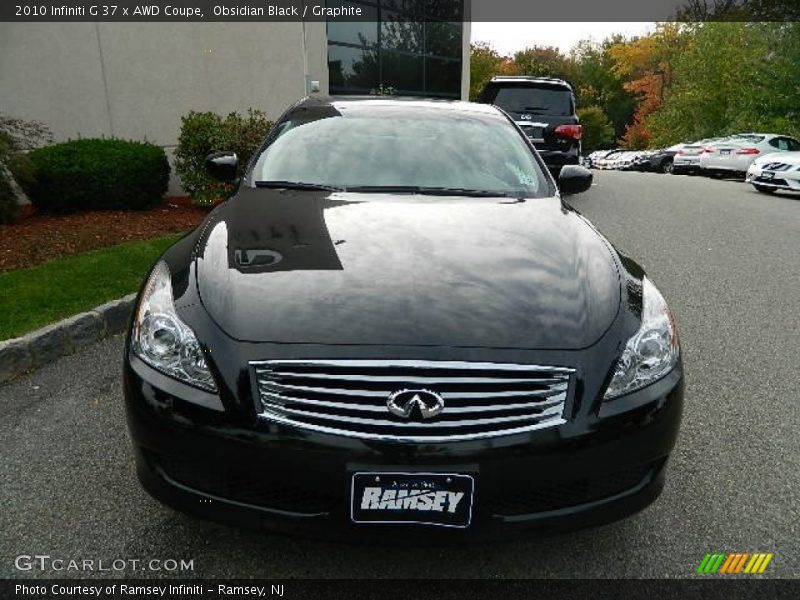 Obsidian Black / Graphite 2010 Infiniti G 37 x AWD Coupe
