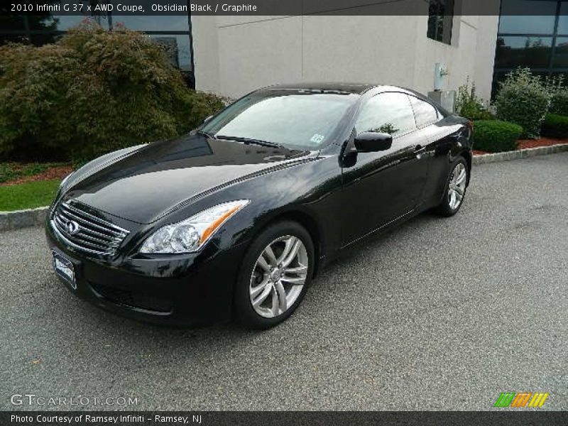 Obsidian Black / Graphite 2010 Infiniti G 37 x AWD Coupe