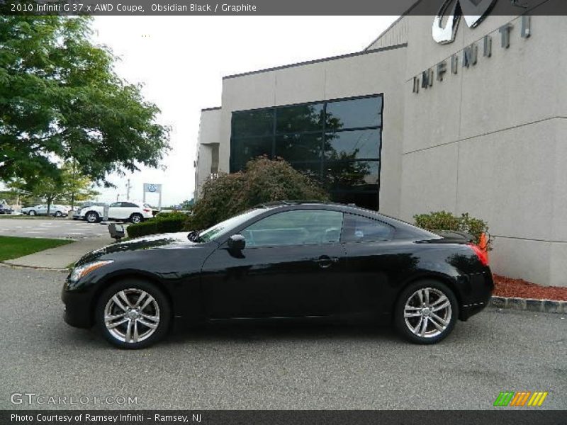 Obsidian Black / Graphite 2010 Infiniti G 37 x AWD Coupe