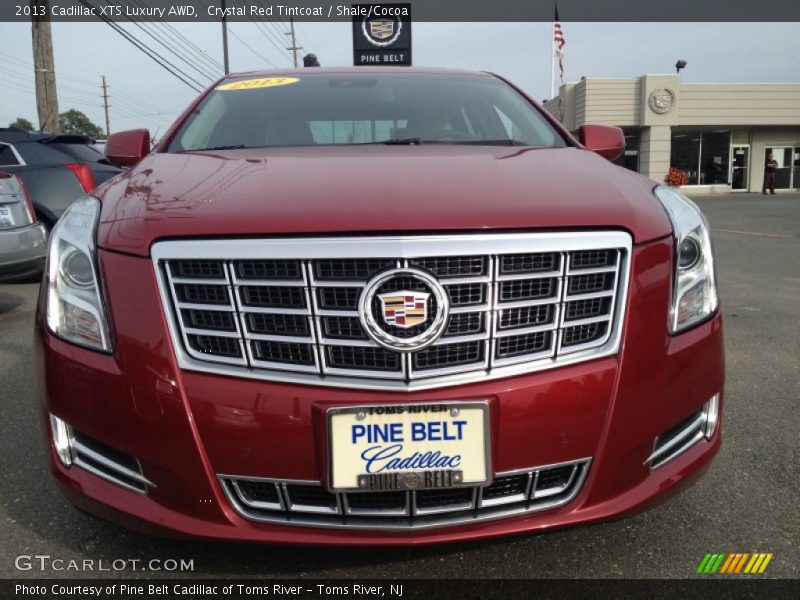 Crystal Red Tintcoat / Shale/Cocoa 2013 Cadillac XTS Luxury AWD