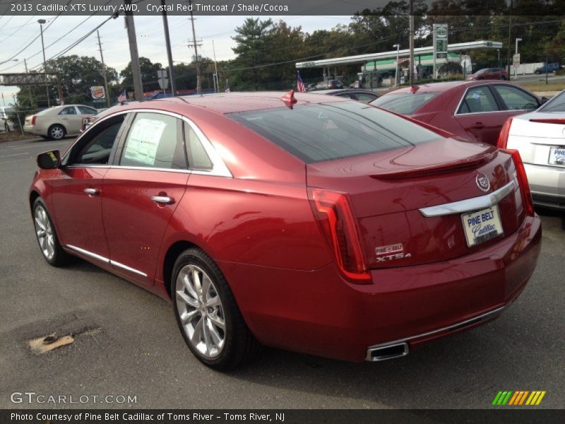 Crystal Red Tintcoat / Shale/Cocoa 2013 Cadillac XTS Luxury AWD