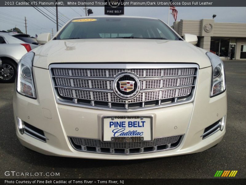 White Diamond Tricoat / Very Light Platinum/Dark Urban/Cocoa Opus Full Leather 2013 Cadillac XTS Platinum AWD