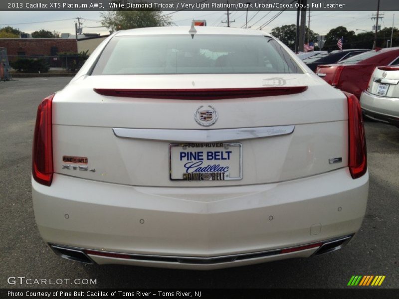 White Diamond Tricoat / Very Light Platinum/Dark Urban/Cocoa Opus Full Leather 2013 Cadillac XTS Platinum AWD