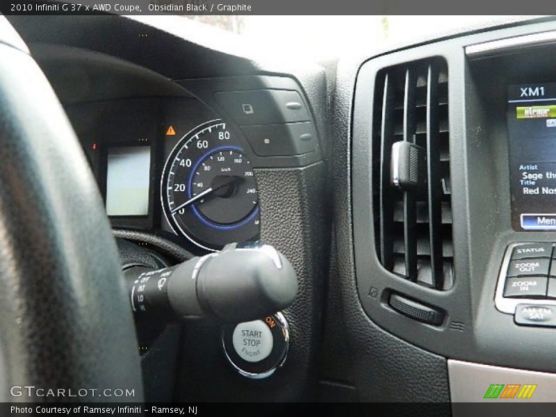 Obsidian Black / Graphite 2010 Infiniti G 37 x AWD Coupe