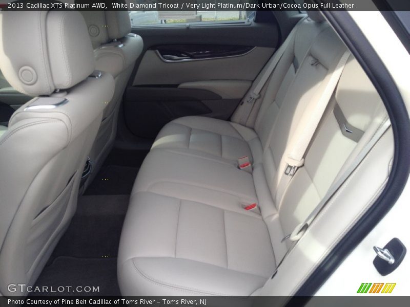 White Diamond Tricoat / Very Light Platinum/Dark Urban/Cocoa Opus Full Leather 2013 Cadillac XTS Platinum AWD