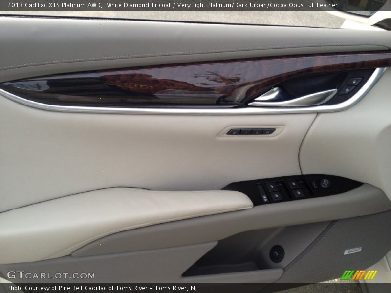White Diamond Tricoat / Very Light Platinum/Dark Urban/Cocoa Opus Full Leather 2013 Cadillac XTS Platinum AWD