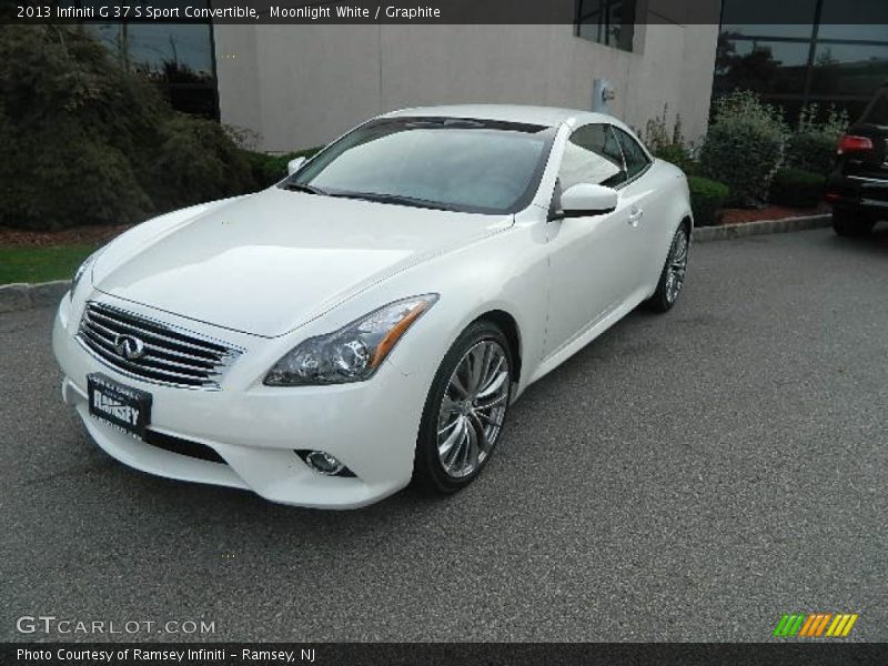 Moonlight White / Graphite 2013 Infiniti G 37 S Sport Convertible