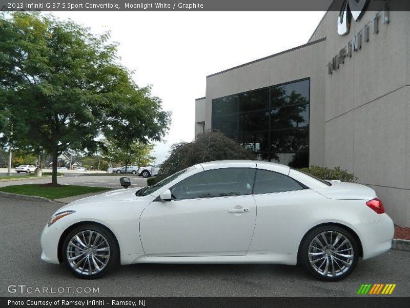Moonlight White / Graphite 2013 Infiniti G 37 S Sport Convertible