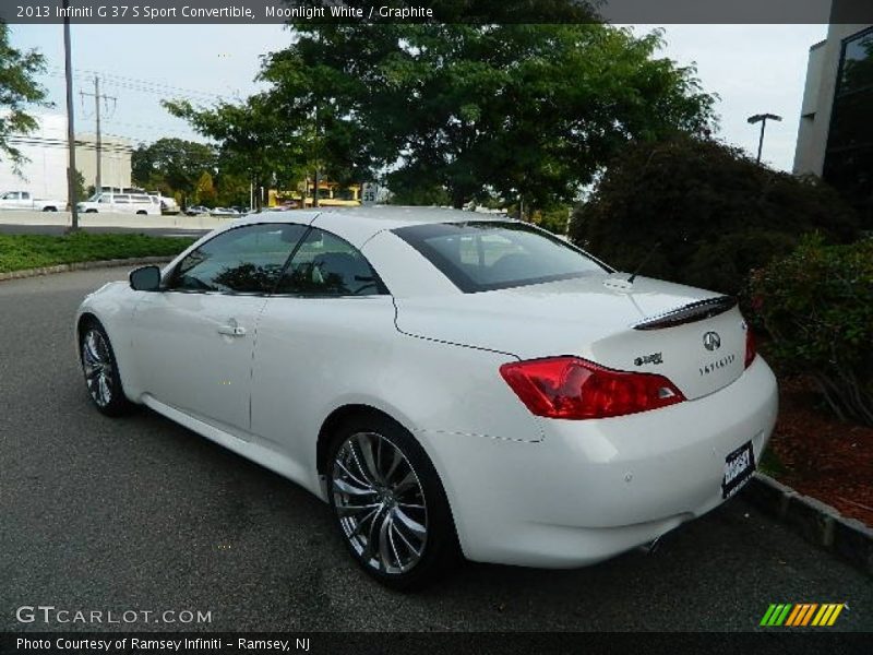 Moonlight White / Graphite 2013 Infiniti G 37 S Sport Convertible