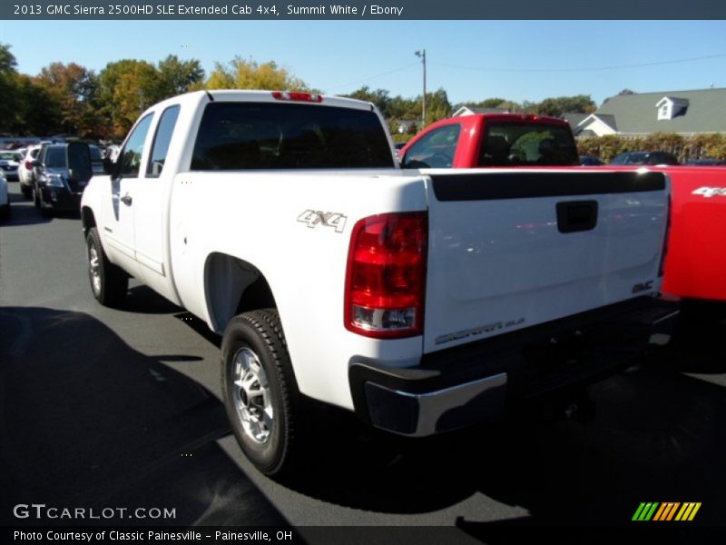 Summit White / Ebony 2013 GMC Sierra 2500HD SLE Extended Cab 4x4