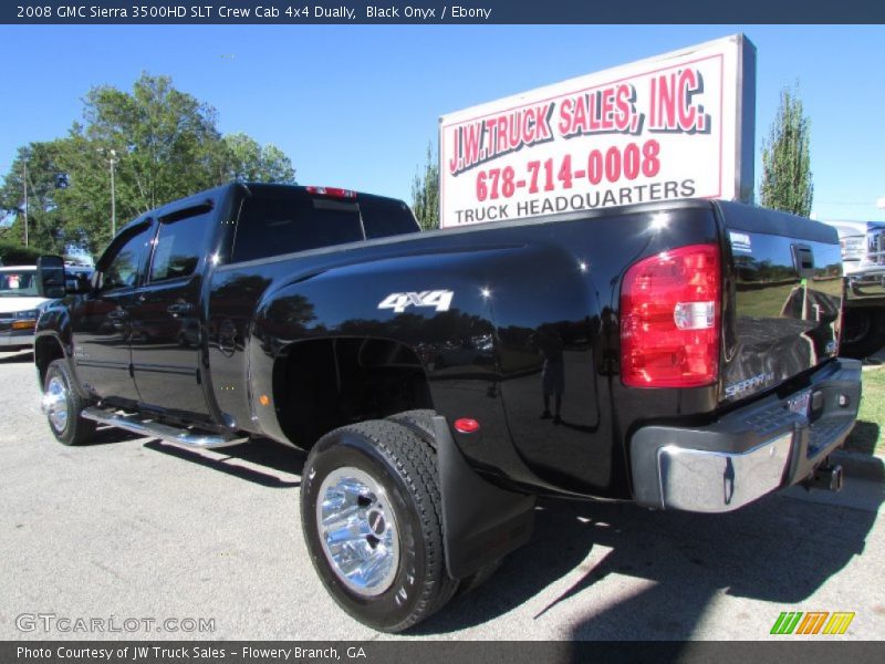 Black Onyx / Ebony 2008 GMC Sierra 3500HD SLT Crew Cab 4x4 Dually