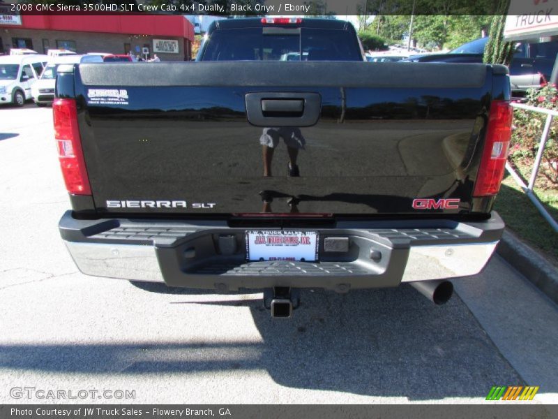 Black Onyx / Ebony 2008 GMC Sierra 3500HD SLT Crew Cab 4x4 Dually